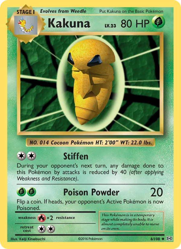 Kakuna, Evolutions Nº 6