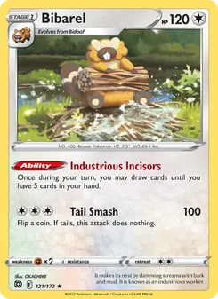 Bibarel, Brilliant Stars No. 121 Holo