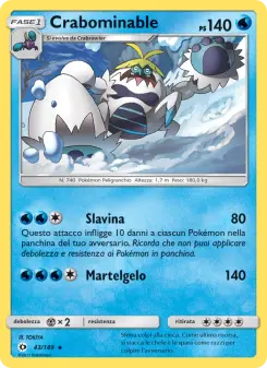 Crabominable, Sole e Luna No. 43 Normal