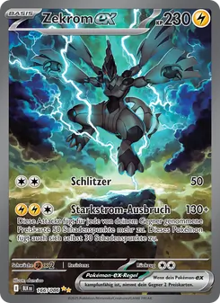 Zekrom-ex, Schwarze Blitze No. 166 Holo