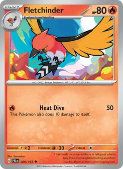 Fletchinder, Paldea Evolved Nº 029 Normal