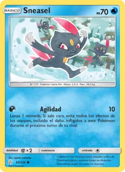 Sneasel, Eclipse Cósmico Nº 43 Normal