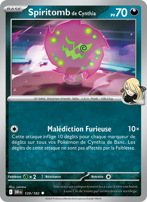 Spiritomb de Cynthia, Rivalités Destinées No. 129