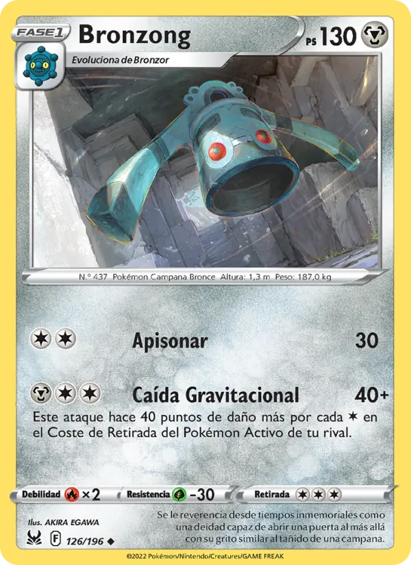 Bronzong, Origen Perdido Nº 126