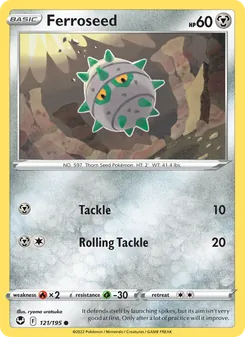 Ferroseed, Silver Tempest No. 121 Normal