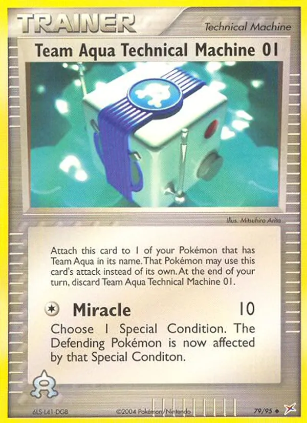 Team Aqua's Technical Machine 01, Team Magma vs Team Aqua Nº 79