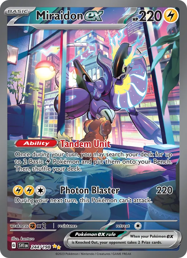 Miraidon ex, Scarlet & Violet No. 244