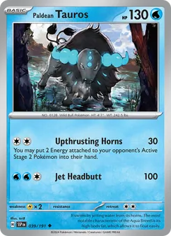 Paldean Tauros, Surging Sparks No. 039