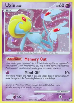 Uxie, Mysterious Treasures No. 18 Holo