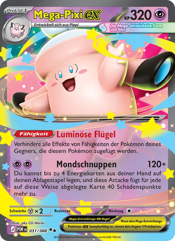 Mega-Pixi-ex, Optimale Ordnung No. 031