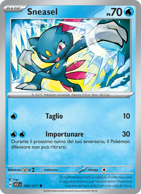 Sneasel, Ascesa Eroica Nº 044