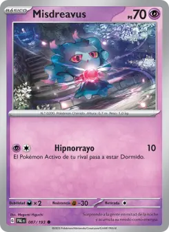 Misdreavus, Evoluciones en Paldea No. 087 Normal