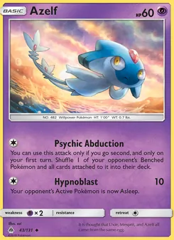 Azelf, Forbidden Light No. 43 Normal