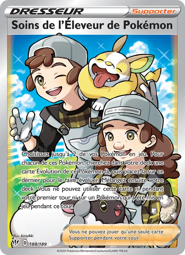 Soins de l'Éleveur de Pokémon, Ténèbres Embrasées Nº 188