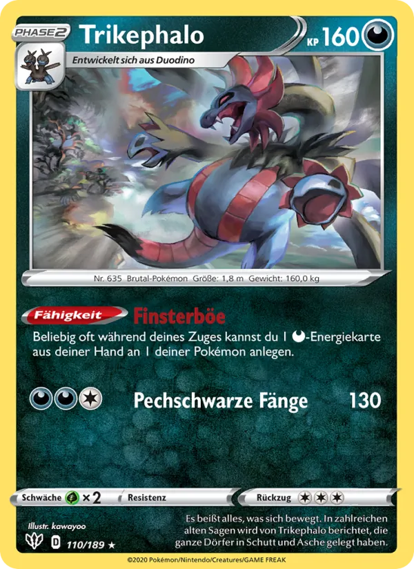 Trikephalo, Flammende Finsternis Nº 110