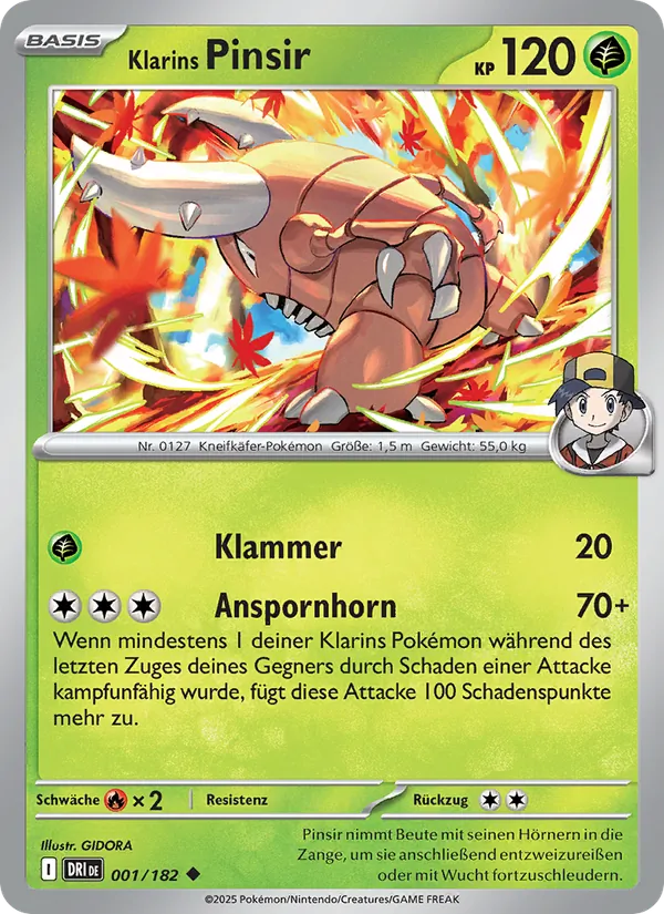 Klarins Pinsir, Ewige Rivalen No. 001