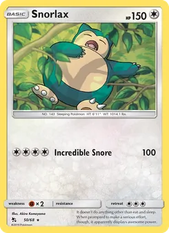 Snorlax, Hidden Fates No. 50 Normal