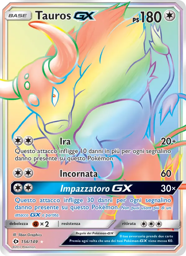 Tauros GX, Sole e Luna No. 156