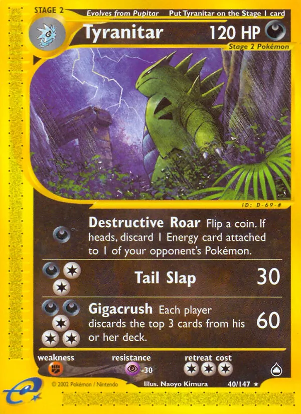 Tyranitar, Aquapolis Nº 40