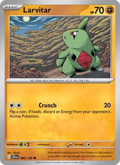 Larvitar, Journey Together Nº 080 Normal