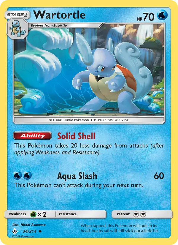 Wartortle, Unbroken Bonds No. 34