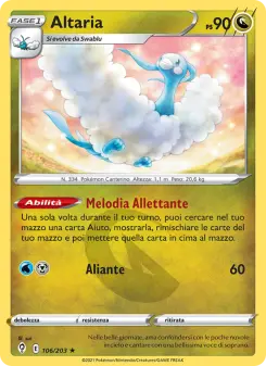Altaria, Evoluzioni Eteree Nº 106 Normal