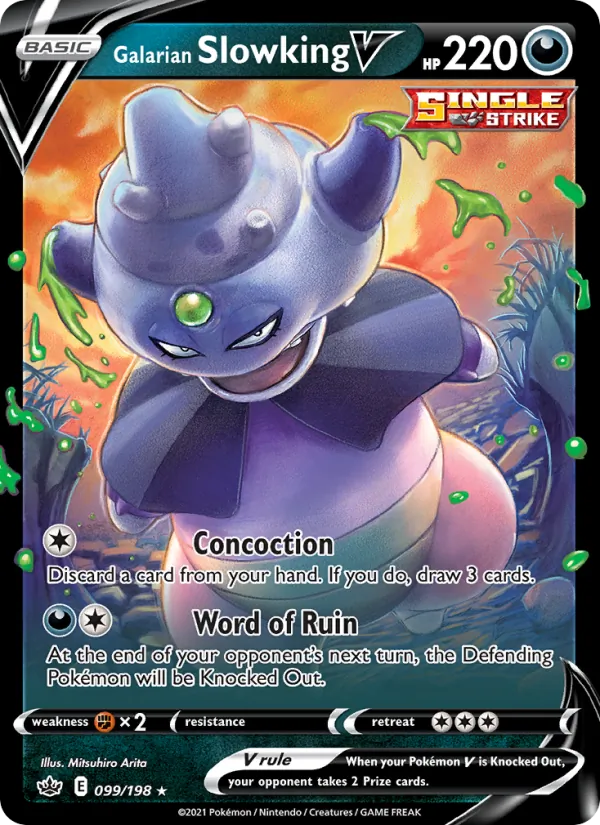 Galarian Slowking V, Chilling Reign No. 99