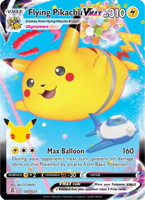 Flying Pikachu VMAX, Celebrations Nº 7