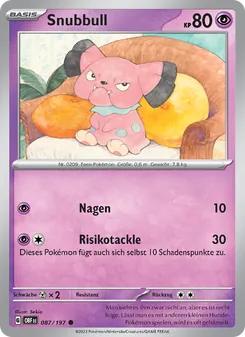 Snubbull, Obsidian Flammen No. 087 Normal