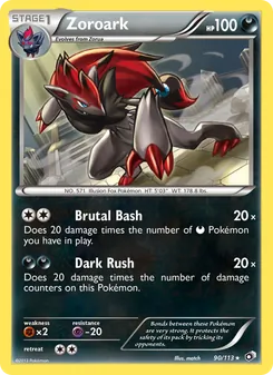 Zoroark, Legendary Treasures No. 90 Normal