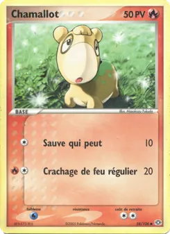 Chamallot, EX Émeraude No. 58 Normal