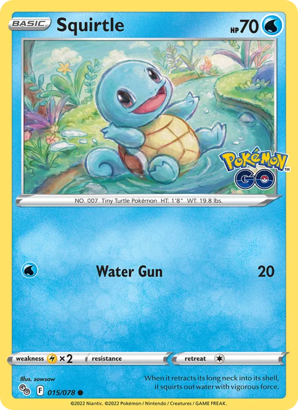 Squirtle, Pokémon GO No. 015