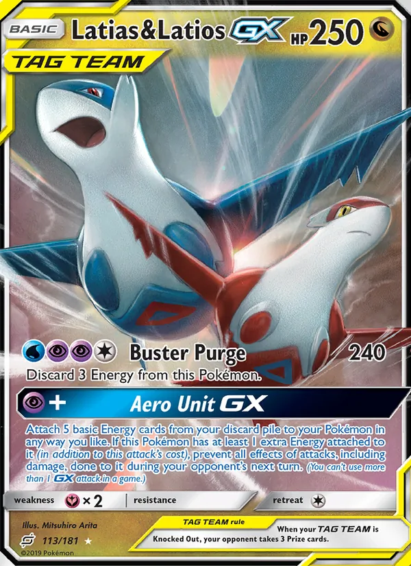 Latias & Latios GX, Team Up No. 113
