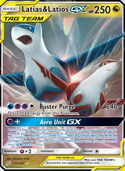 Latias & Latios GX, Team Up Nº 113 Normal