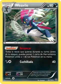 Weavile, Asedio de Vapor Nº 61 Normal