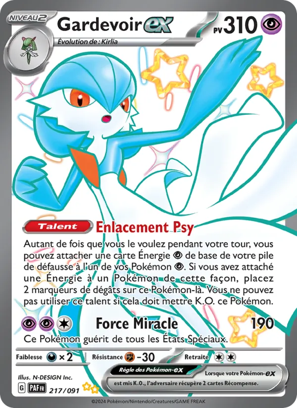 Gardevoir-ex, Destinées de Paldea Nº 217
