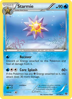 Starmie, XY No. 34 Normal