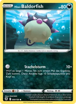 Hisui-Baldorfish, Astralglanz Nº 089 Normal