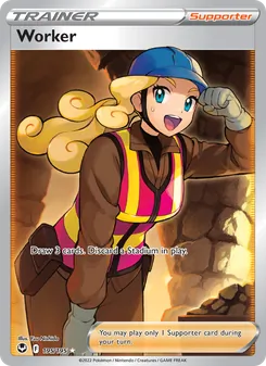 Worker, Silver Tempest Nº 195 Holo