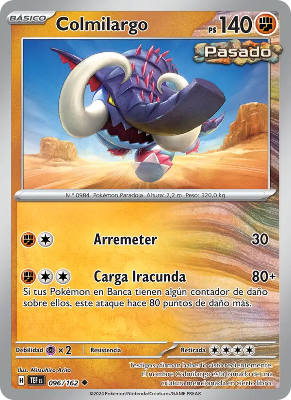 Colmilargo, Fuerzas Temporales Nº 096