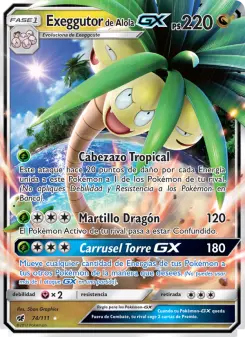 Exeggutor de Alola GX, Invasión Carmesí No. 74 Normal