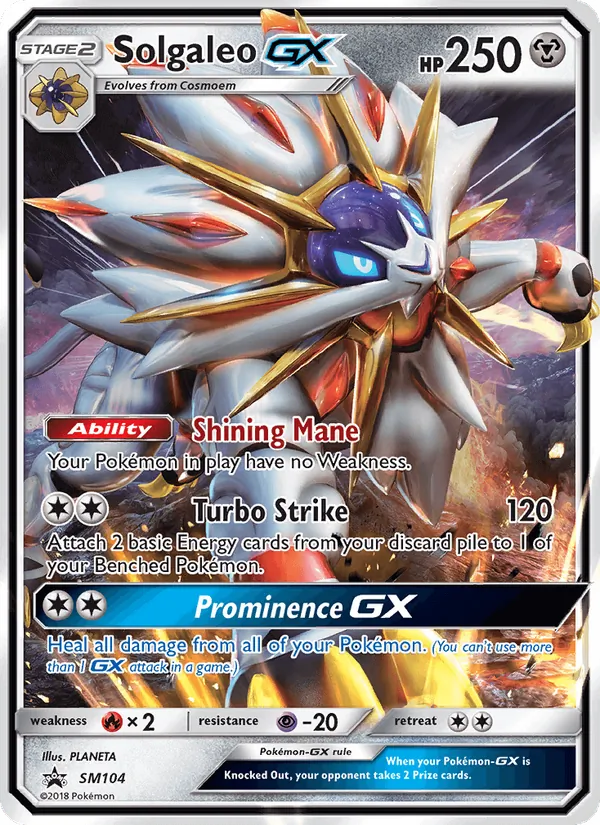 Solgaleo GX, SM Black Star Promos No. SM104