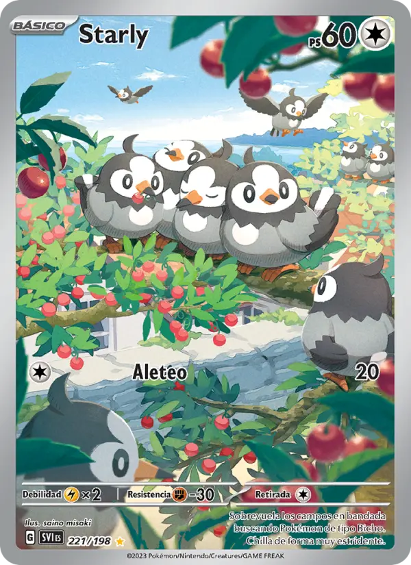 Starly, Escarlata y Púrpura No. 221