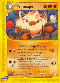 Primeape, Aquapolis Nº 29 Normal