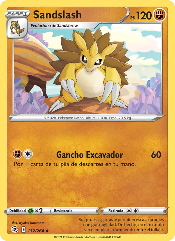 Sandslash, Golpe Fusión Nº 132