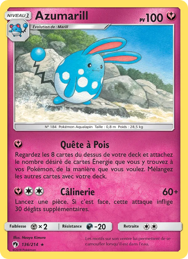 Azumarill, Tonnerre Perdu Nº 136