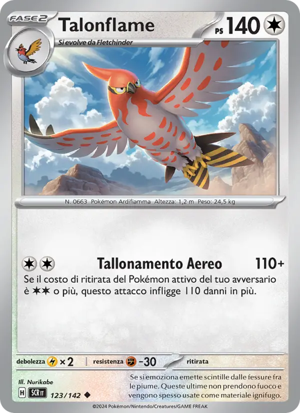 Talonflame, Corona Astrale Nº 123