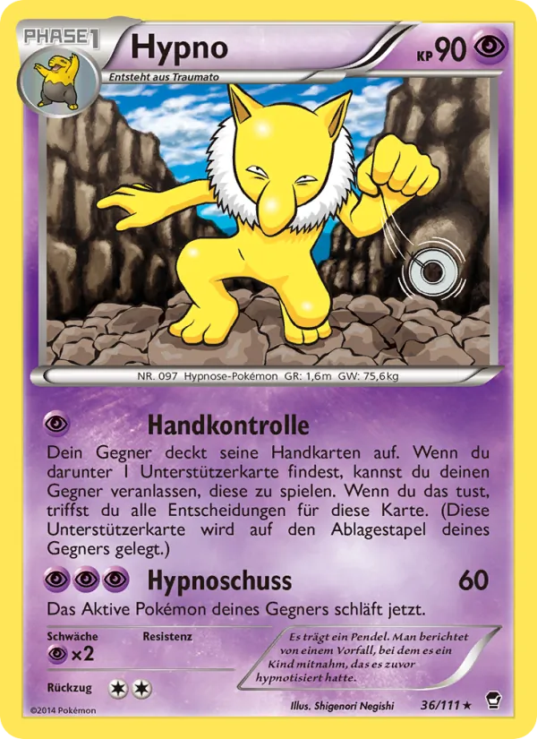 Hypno, Fliegende Fäuste No. 36