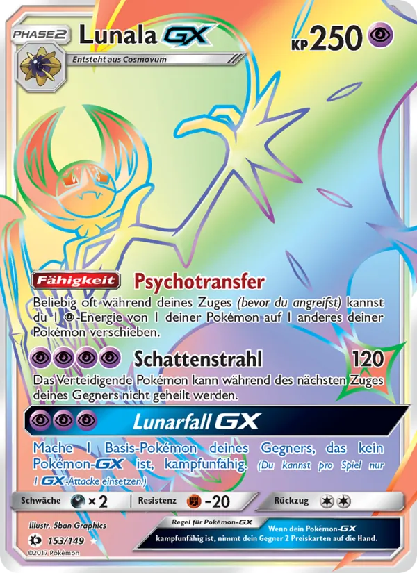 Lunala GX, Sonne & Mond No. 153