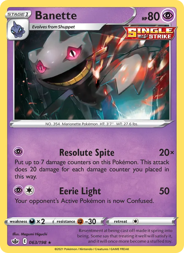 Banette, Chilling Reign No. 63